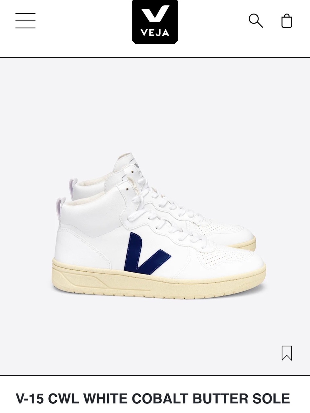 Veja High-Top Sneakers - size 10 UK 41